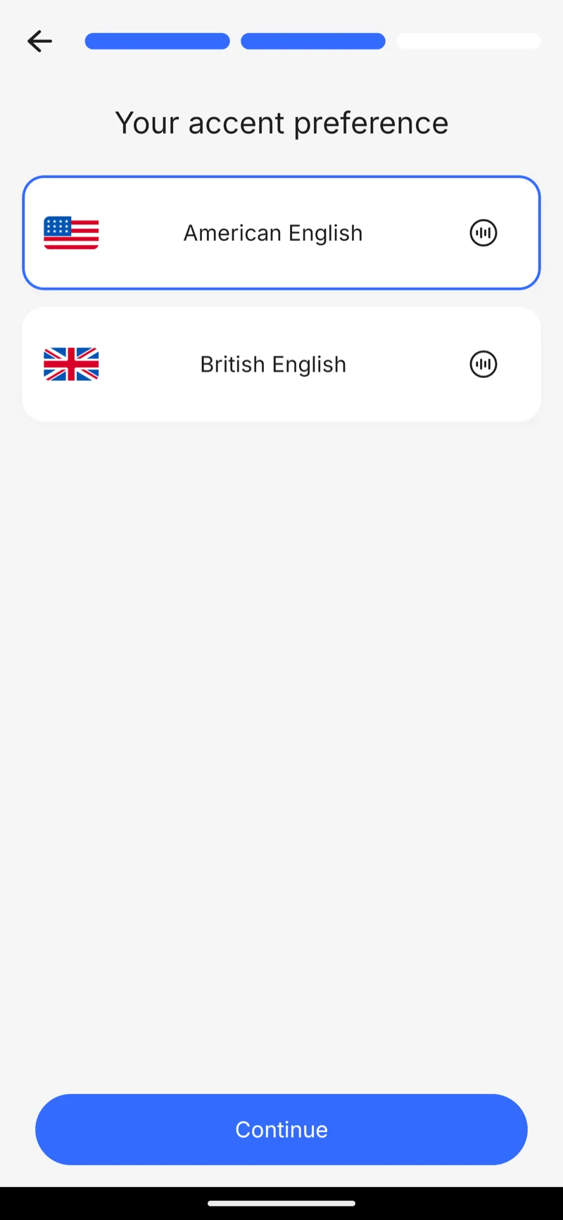 Accent onboarding