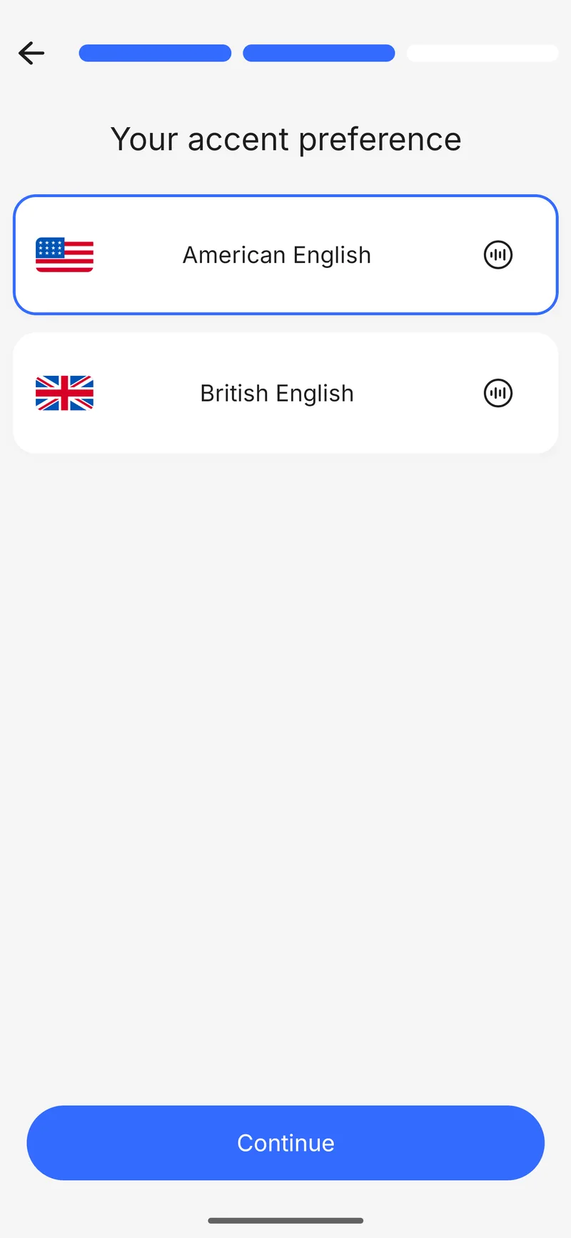 Accent onboarding