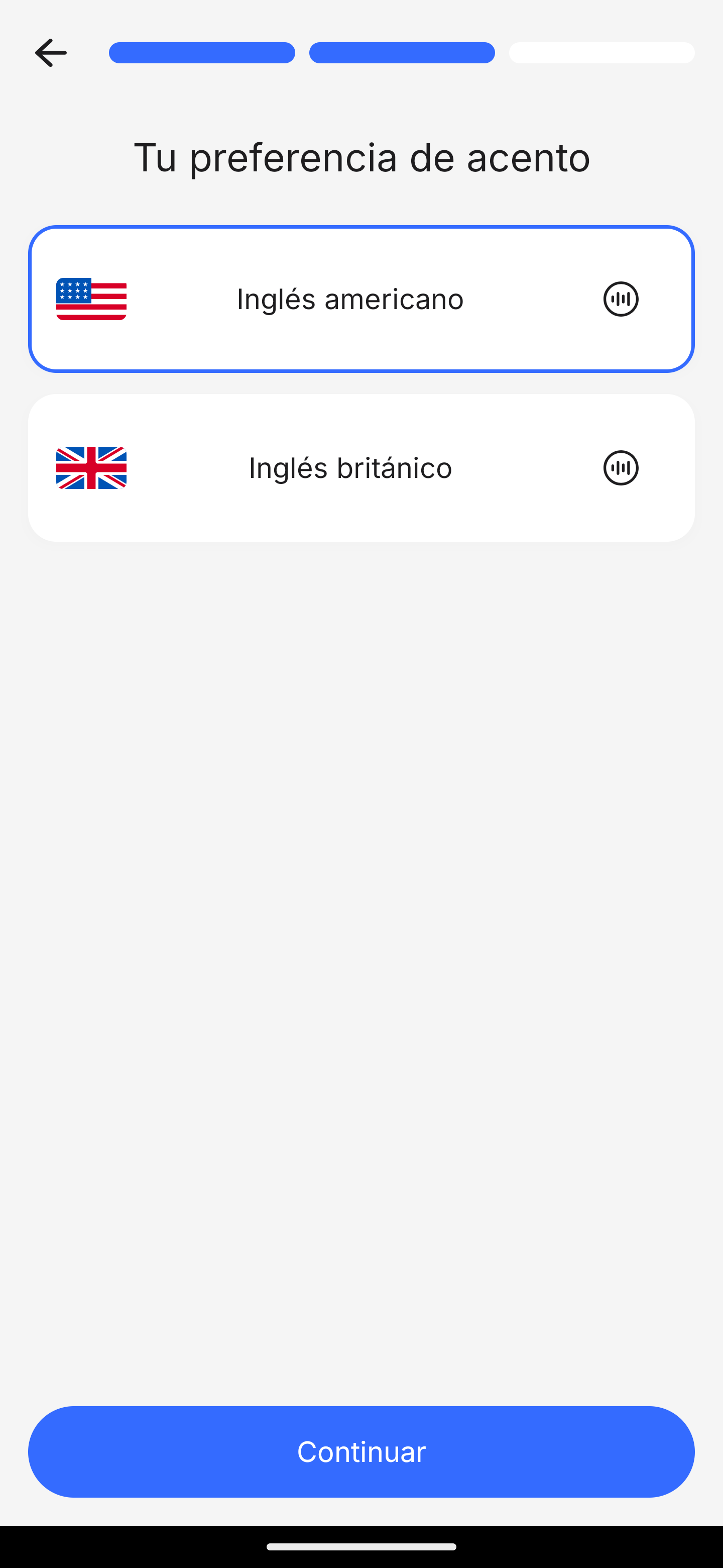 Onboarding accent