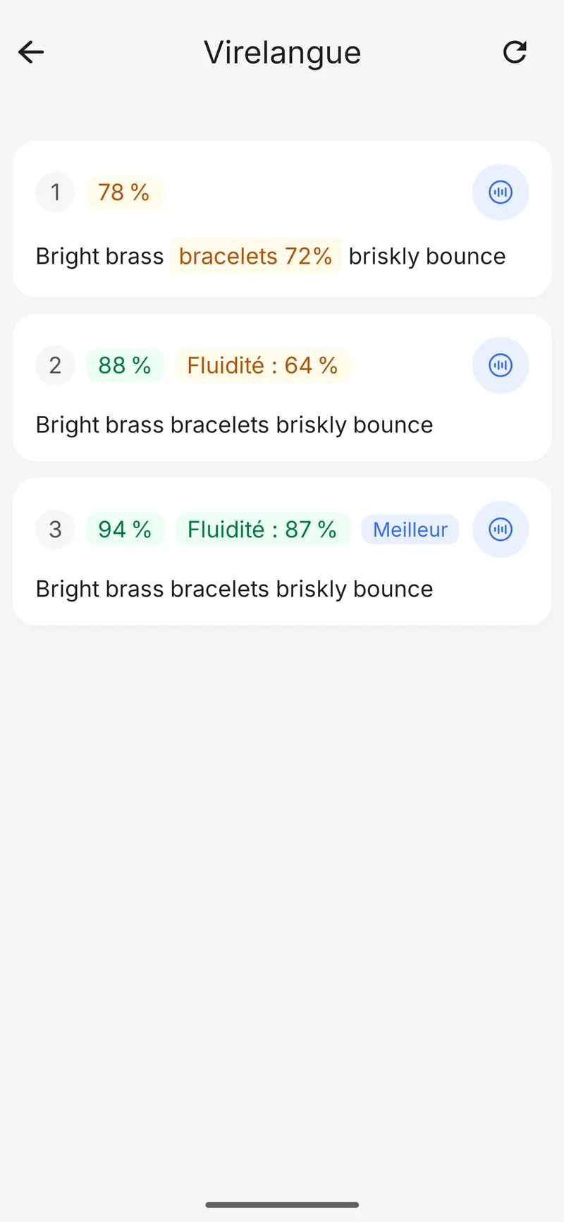 SpeakRight — précision de la prononciation et retour